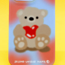 Load image into Gallery viewer, SECOND UNIQUE NAME Love Bear Graphic Phone Case