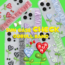 Load image into Gallery viewer, SECOND UNIQUE NAME Check Gobull Band Clear Phone Case Black