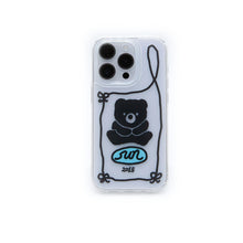 Load image into Gallery viewer, SECOND UNIQUE NAME Graphic Clear Phone Case Black Bea