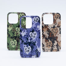Load image into Gallery viewer, SECOND UNIQUE NAME Graphic Camo Phone Case Blue