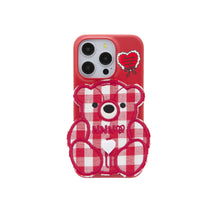 Load image into Gallery viewer, SECOND UNIQUE NAME CASE PATCH CHECK BEAR RED