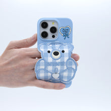 Load image into Gallery viewer, SECOND UNIQUE NAME CASE PATCH CHECK BEAR SKY BLUE