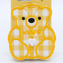 Load image into Gallery viewer, SECOND UNIQUE NAME CASE PATCH CHECK BEAR YELLOW