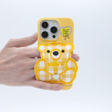 Load image into Gallery viewer, SECOND UNIQUE NAME CASE PATCH CHECK BEAR YELLOW