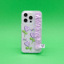 Load image into Gallery viewer, SECOND UNIQUE NAME Check Gobull Band Clear Phone Case Purple
