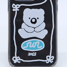 Load image into Gallery viewer, SECOND UNIQUE NAME Graphic Clear Phone Case White Bear