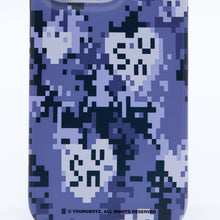 Load image into Gallery viewer, SECOND UNIQUE NAME Graphic Camo Phone Case Blue