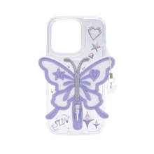 Load image into Gallery viewer, SECOND UNIQUE NAME Clear Patch Butterfly Purple