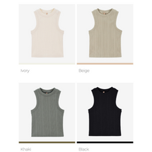 Load image into Gallery viewer, CONCHWEAR Bagel Ribbed Sleeveless 4Colors