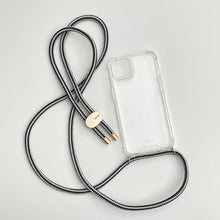 Load image into Gallery viewer, ARNO iPhone Case with Rope Strap Black White
