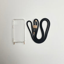 Load image into Gallery viewer, ARNO iPhone Case with Rope Strap Chic Black