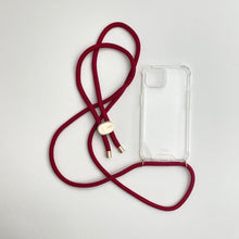 Load image into Gallery viewer, ARNO iPhone Case with Rope Strap Crimson Red