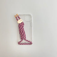 Load image into Gallery viewer, ARNO iPhone Case with Rope Strap Rose Purple