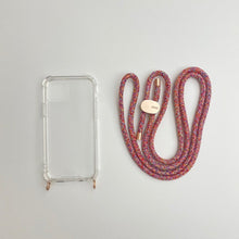 Load image into Gallery viewer, ARNO iPhone Case with Rope Strap Rainbow Red