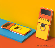 Load image into Gallery viewer, SLBS Eco Friends Bart Simpsons Phone Case with ring for Galaxy Z Flip4