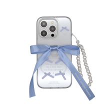 Load image into Gallery viewer, SECOND UNIQUE NAME Ballet Ribbon Clear Case Blue