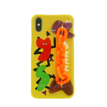 Load image into Gallery viewer, SECOND UNIQUE NAME Sun Case Neon Chain Yellow