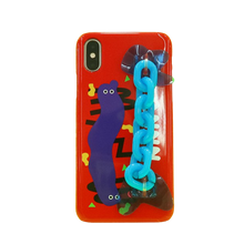 Load image into Gallery viewer, SECOND UNIQUE NAME Sun Case Neon Chain Red
