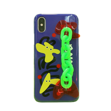 Load image into Gallery viewer, SECOND UNIQUE NAME Sun Case Neon Chain Blue