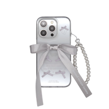 Load image into Gallery viewer, SECOND UNIQUE NAME Ballet Ribbon Clear Case Silver