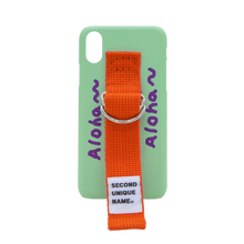 Load image into Gallery viewer, SECOND UNIQUE NAME Sun Case Patina Green Orange(word)