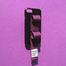 Load image into Gallery viewer, SECOND UNIQUE NAME Sun Case Ribbon Black Deep Purple
