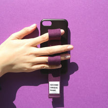 Load image into Gallery viewer, SECOND UNIQUE NAME Sun Case Ribbon Black Deep Purple