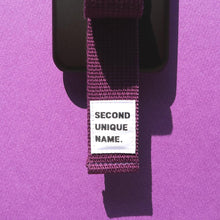 Load image into Gallery viewer, SECOND UNIQUE NAME Sun Case Ribbon Black Deep Purple