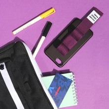 Load image into Gallery viewer, SECOND UNIQUE NAME Sun Case Ribbon Black Deep Purple