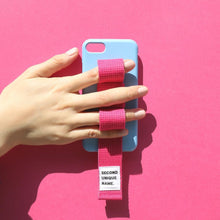 Load image into Gallery viewer, SECOND UNIQUE NAME Sun Case Ribbon Light Blue Deep Pink