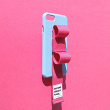 Load image into Gallery viewer, SECOND UNIQUE NAME Sun Case Ribbon Light Blue Deep Pink