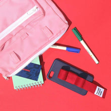 Load image into Gallery viewer, SECOND UNIQUE NAME Sun Case Ribbon Navy Red