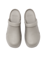 Load image into Gallery viewer, 23.65 Bisbee Rubber Mules Warm Grey