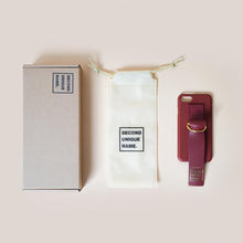 Load image into Gallery viewer, SECOND UNIQUE NAME Sun Case Leather Burgundy