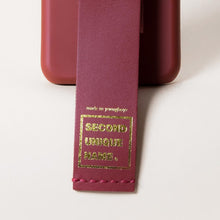 Load image into Gallery viewer, SECOND UNIQUE NAME Sun Case Leather Burgundy