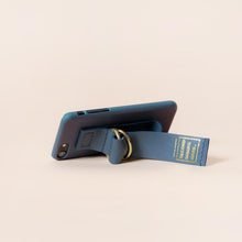 Load image into Gallery viewer, SECOND UNIQUE NAME Sun Case Leather Green Navy