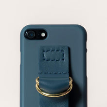 Load image into Gallery viewer, SECOND UNIQUE NAME Sun Case Leather Green Navy