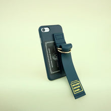 Load image into Gallery viewer, SECOND UNIQUE NAME Leather Card Green Navy