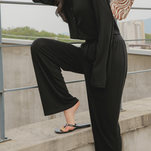 Load image into Gallery viewer, CONCHWEAR Sugar Crop Cardigan Bootcut Pants Set 2Color