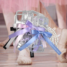 Load image into Gallery viewer, SECOND UNIQUE NAME Ballet Ribbon Clear Case Silver