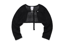 Load image into Gallery viewer, TARGETTO Crochet Bolero Cardigan Black