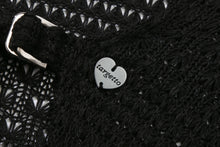 Load image into Gallery viewer, TARGETTO Crochet Bolero Cardigan Black