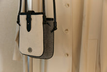 Load image into Gallery viewer, DEPOUND Town Bag Crossbody Mini Herringbone Ivory