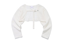 Load image into Gallery viewer, TARGETTO Crochet Bolero Cardigan White
