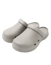 Load image into Gallery viewer, 23.65 Bisbee Rubber Mules Warm Grey