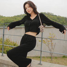 Load image into Gallery viewer, CONCHWEAR Sugar Crop Cardigan Bootcut Pants Set 2Color