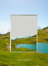 Load image into Gallery viewer, PHOTOZENIAGOODS Swiss Mountain Lake Mirror