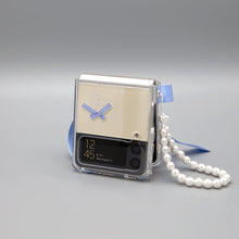 Load image into Gallery viewer, SECOND UNIQUE NAME Clear Ballet Ribbon Blue (Z FLIP)