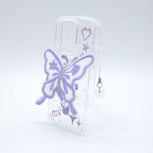 Load image into Gallery viewer, SECOND UNIQUE NAME Clear Patch Butterfly Purple