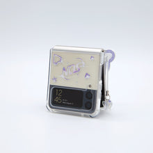 Load image into Gallery viewer, SECOND UNIQUE NAME Clear Patch Butterfly Purple (Z FLIP)